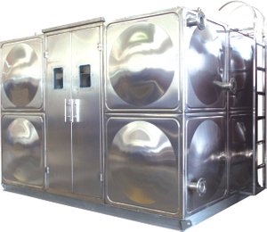 Système de pompe à eau centrifuge de station d'approvisionnement en eau inoxydable mobile
