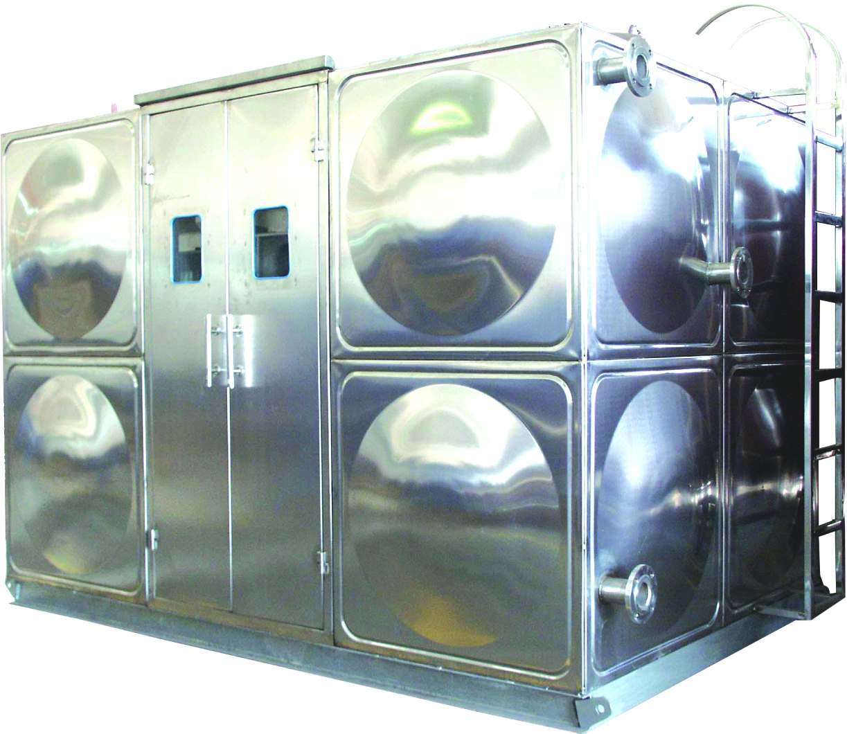 Système de pompe à eau centrifuge de station d'approvisionnement en eau inoxydable mobile